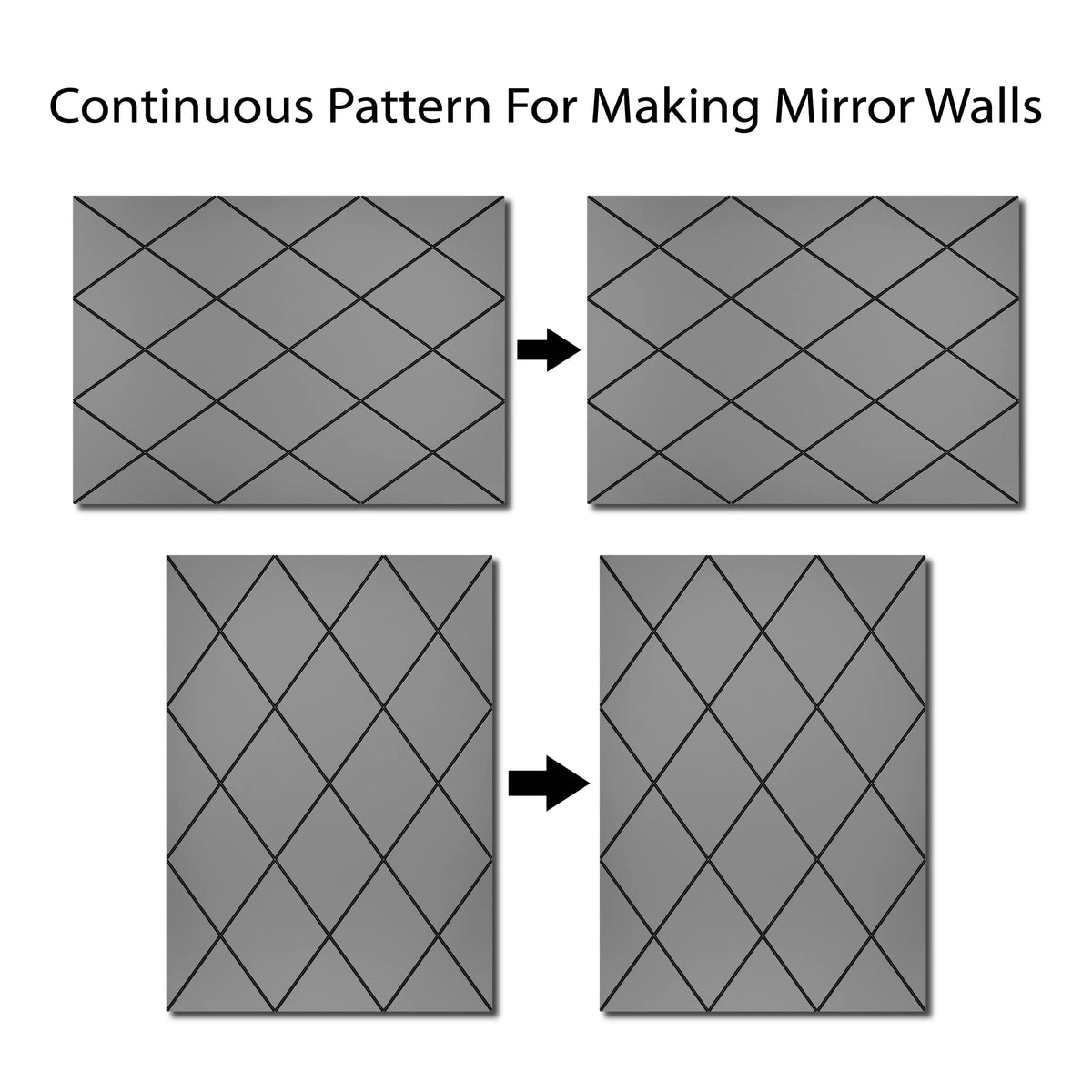 Grey Rectangular Wall Mirror – Modern Wall-Mounted Mirror for Hallway, Entryway & Lounge