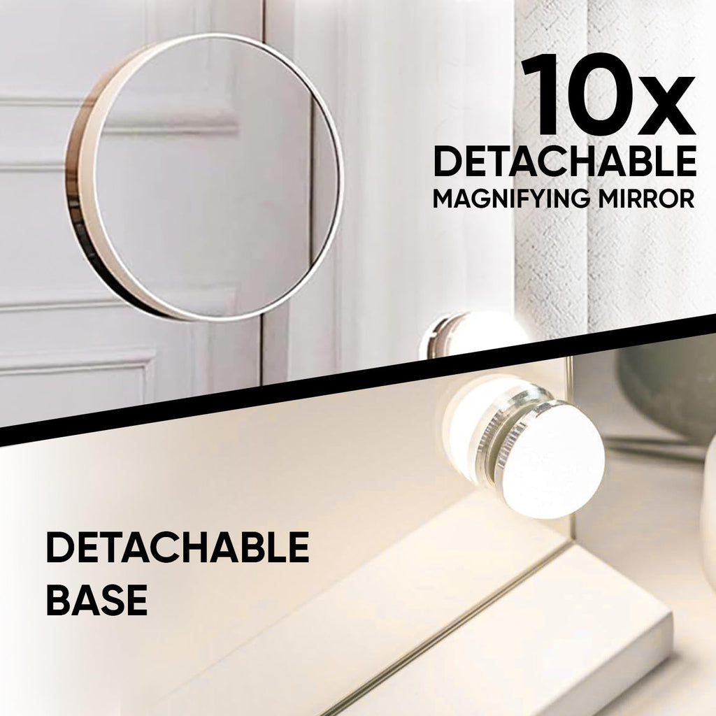 Vanity Mirror with Dimmable Makeup Lights, Touch Screen To Select 3 Colour Modes